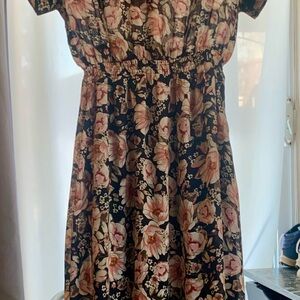 Floral Short Sleeve Dress